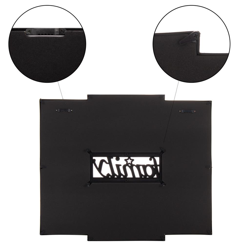 Rama foto colaj de perete pentru 6 fotografii, 36x42 cm, negru