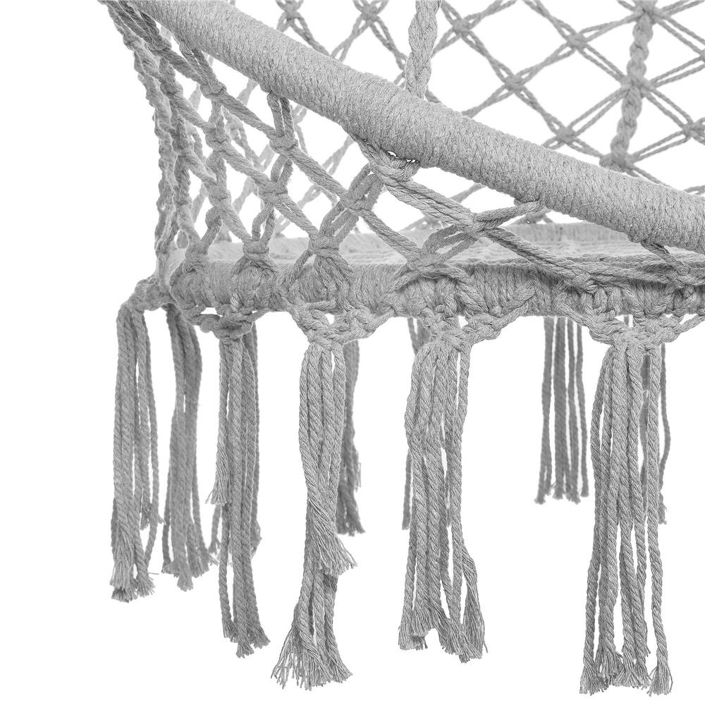 Scaun suspendat tip leagan Sersimo cu perna Confort Plus, gri