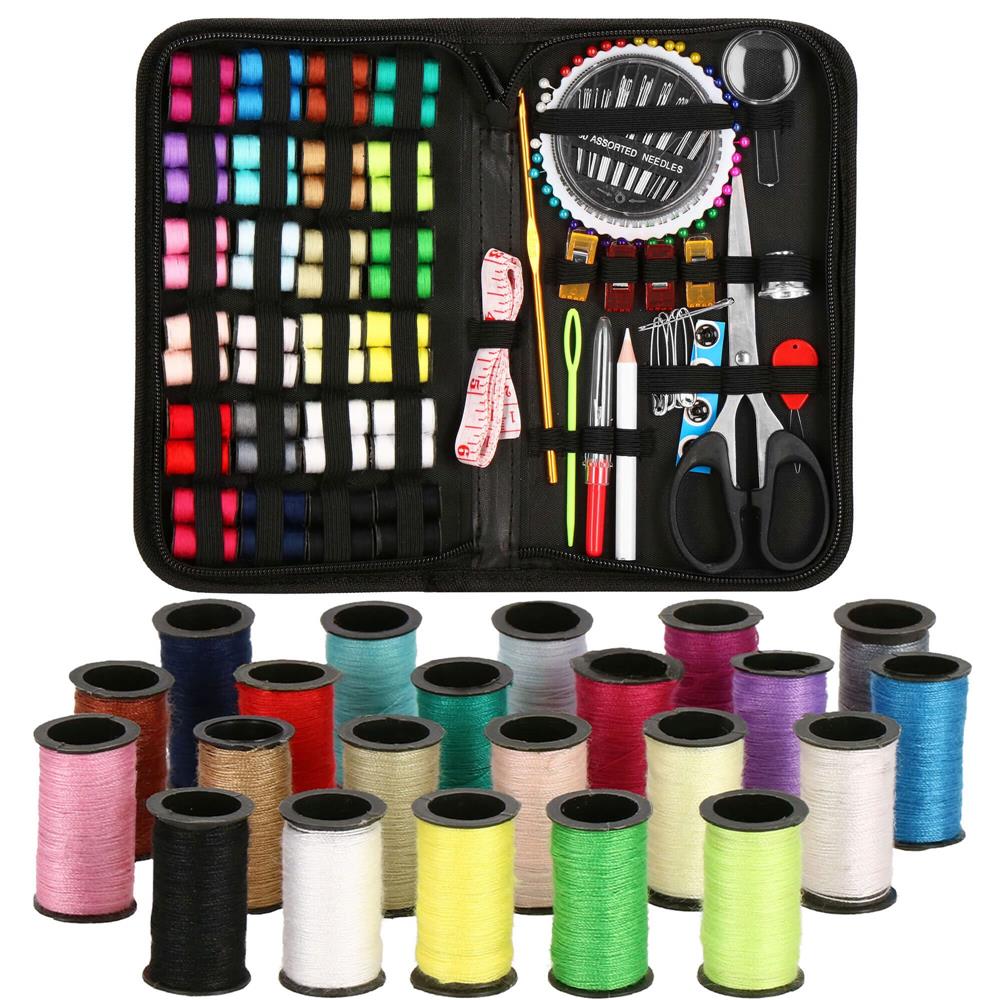 Set de cusut 172 piese cu geantă de depozitare compactă