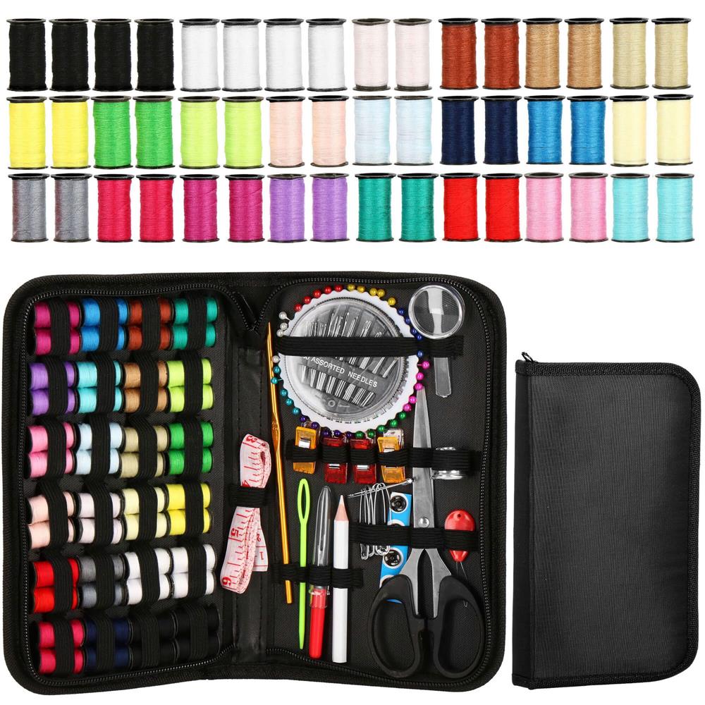 Set de cusut 172 piese cu geantă de depozitare compactă