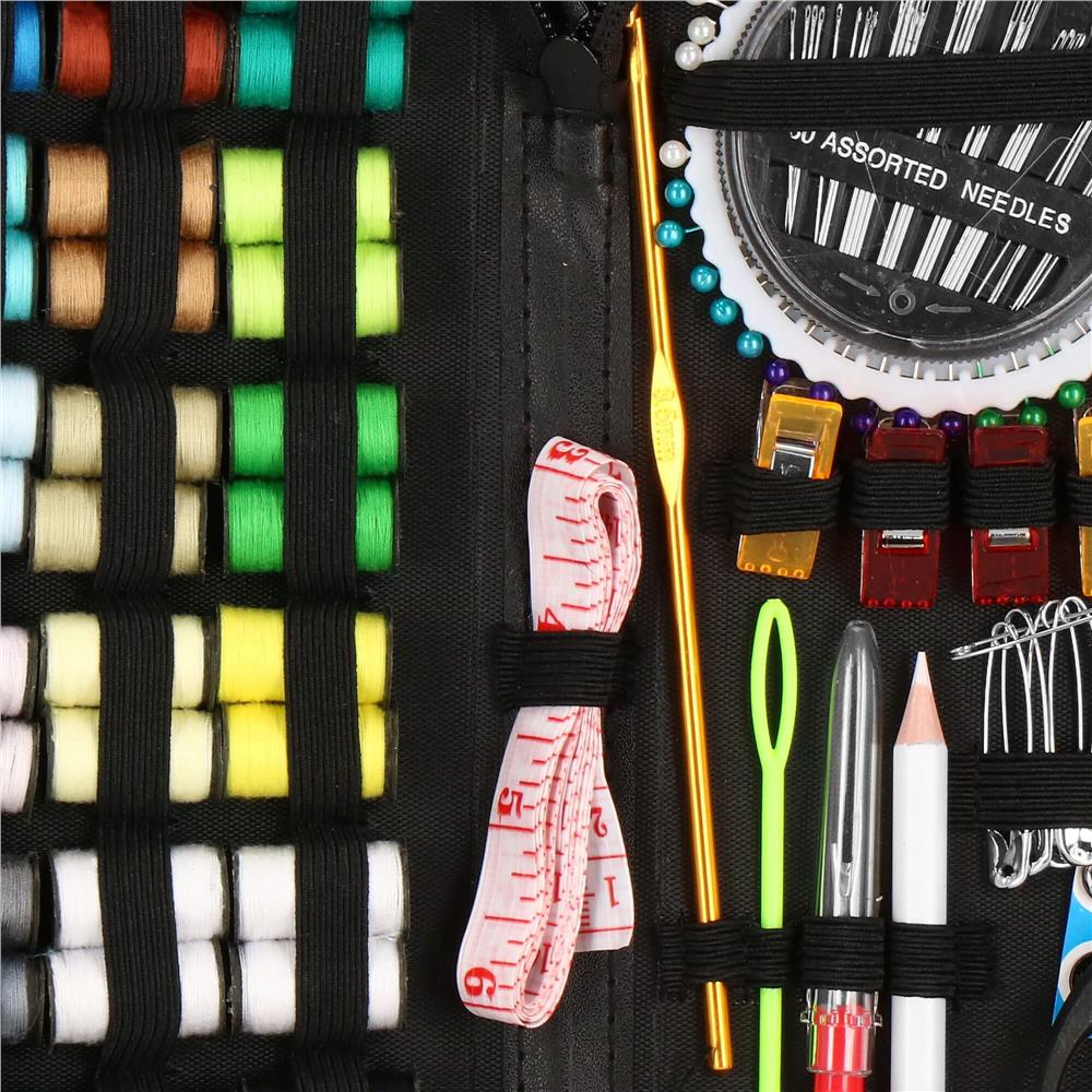 Set de cusut 172 piese cu geantă de depozitare compactă