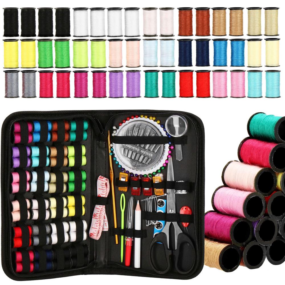 Set de cusut 172 piese cu geantă de depozitare compactă