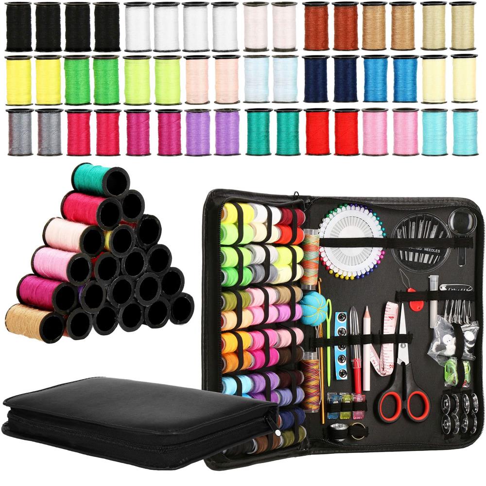 Set de cusut 172 piese cu geantă de depozitare compactă