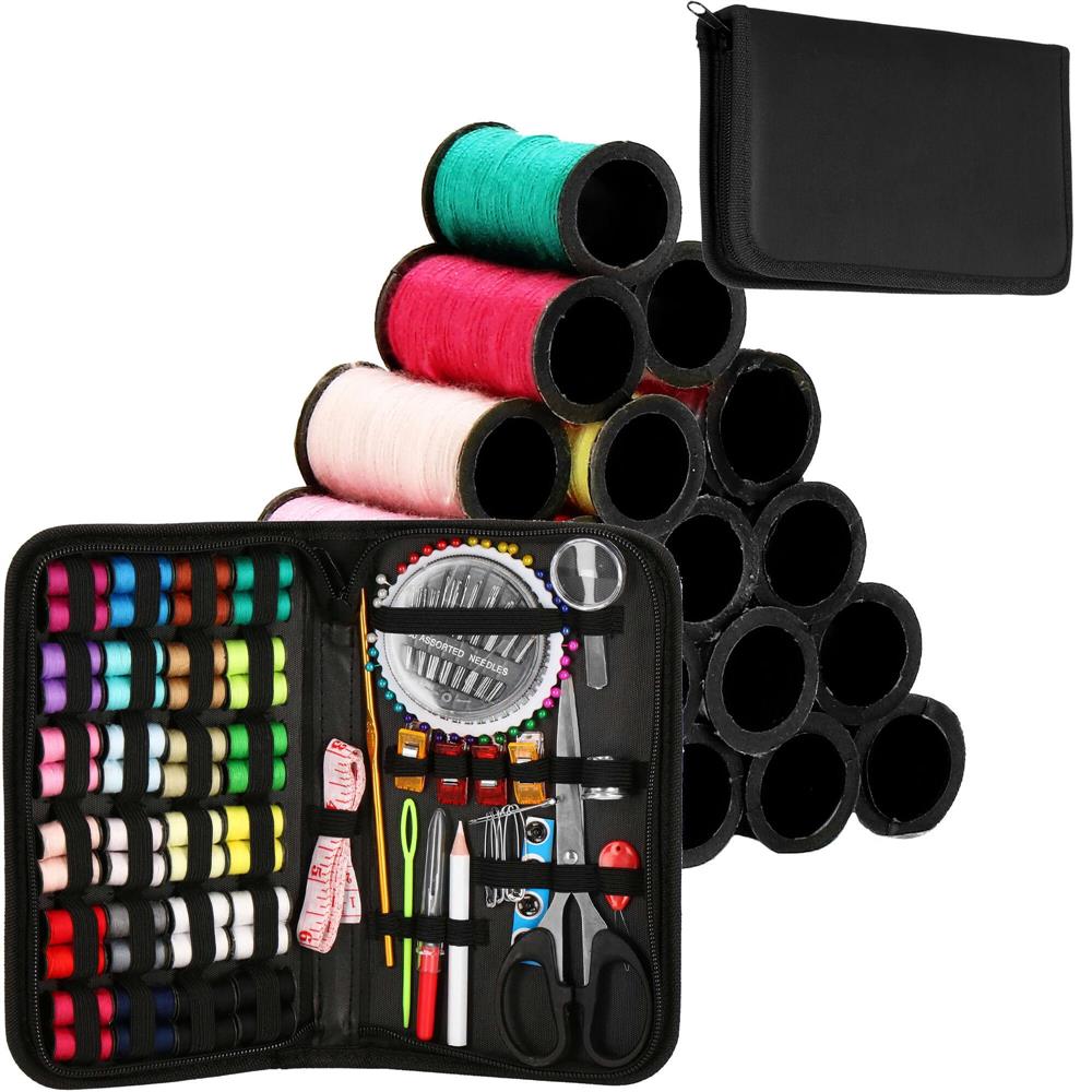 Set de cusut 172 piese cu geantă de depozitare compactă