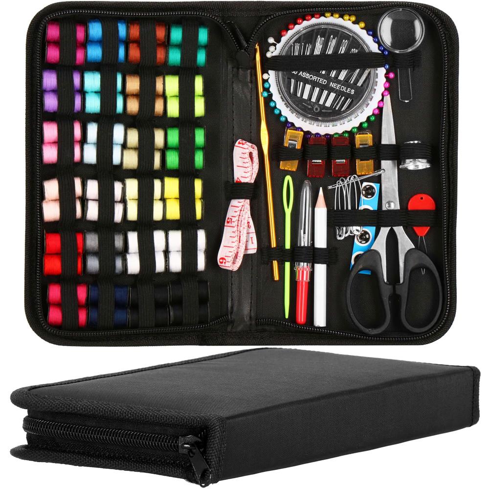 Set de cusut 172 piese cu geantă de depozitare compactă