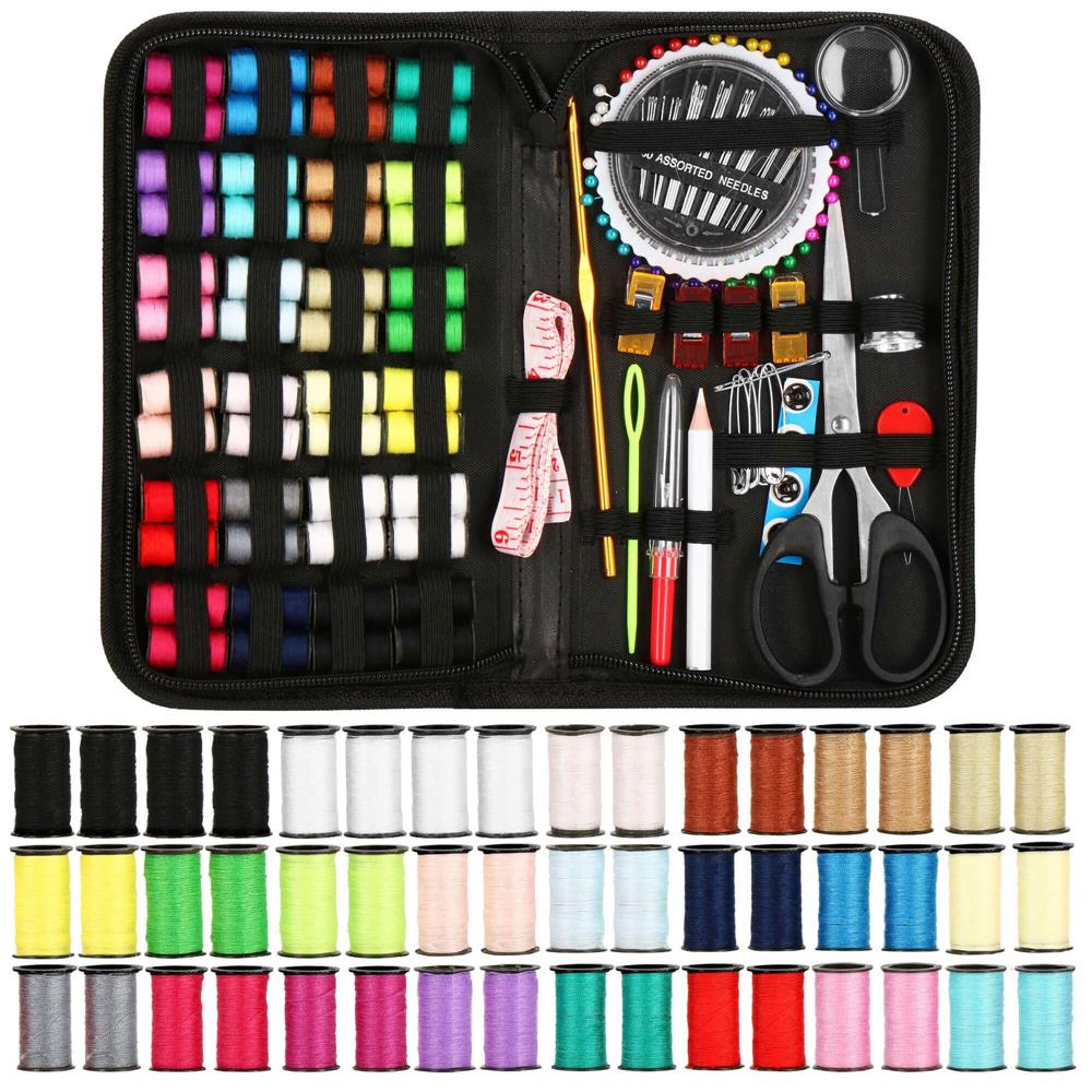 Set de cusut 172 piese cu geantă de depozitare compactă