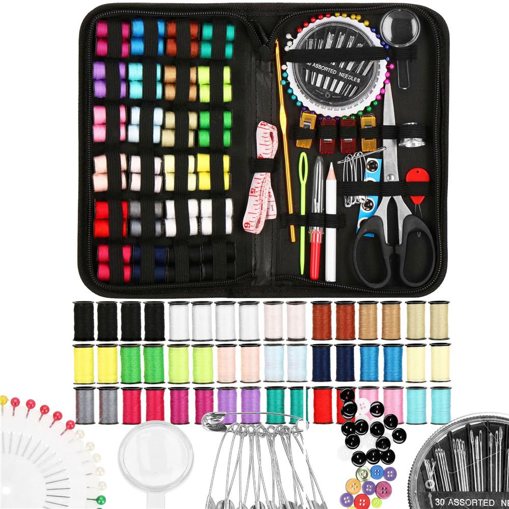 Set de cusut 172 piese cu geantă de depozitare compactă