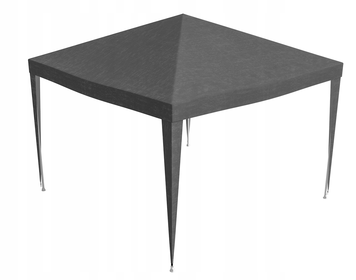 Cort pavilion de gradina, 300x300 cm, cu 4 pereti laterali cu ferestre, impermeabil cu rezistenta UV, gri