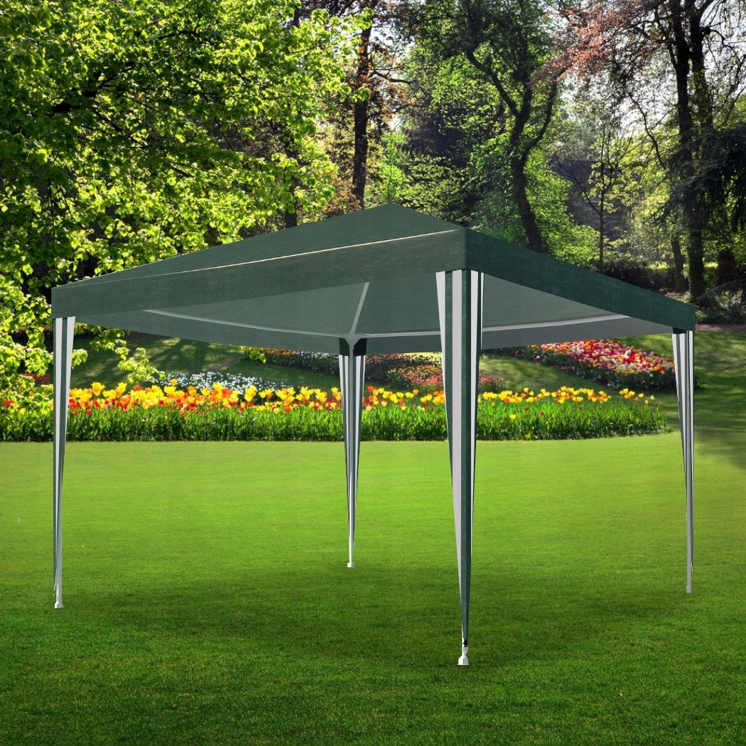 Cort pavilion de gradina 3x3 m impermeabil, cu protectie UV, verde