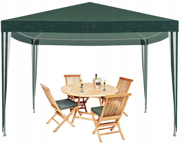 Cort pavilion de gradina 3x3 m impermeabil, cu protectie UV, verde