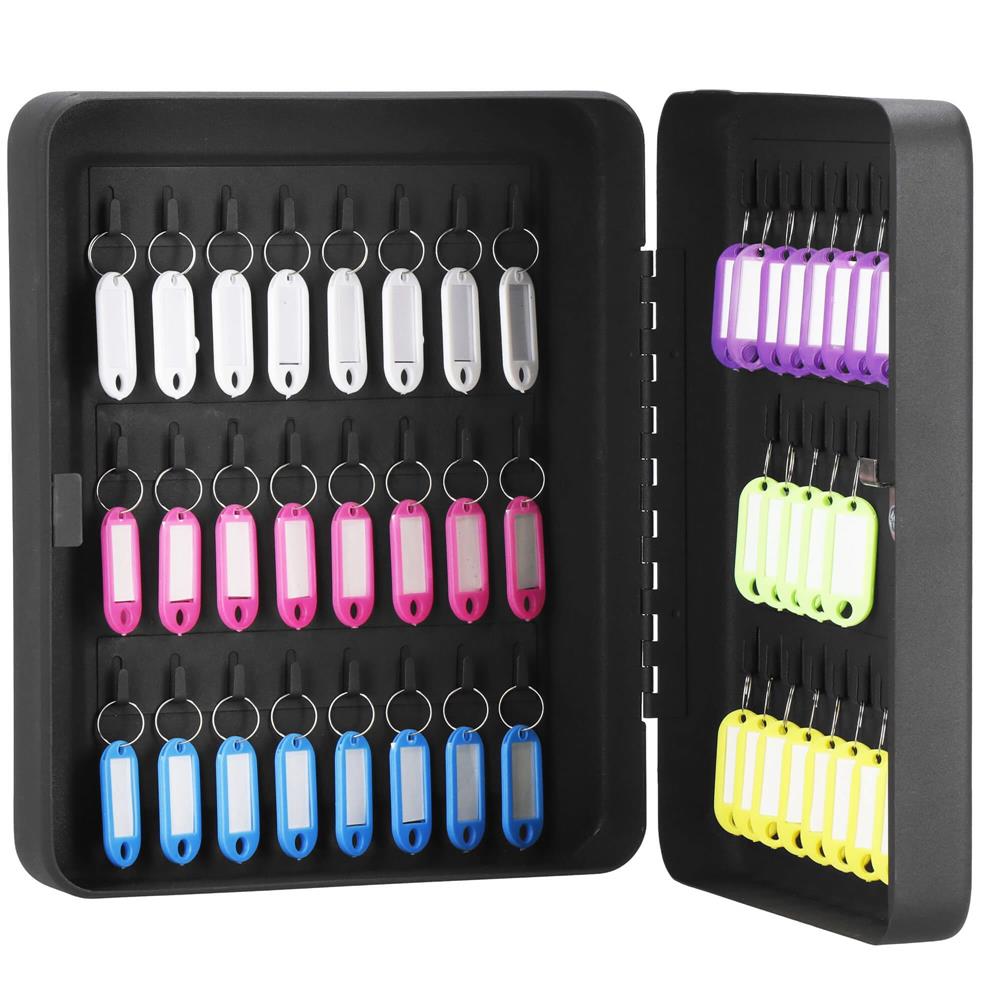 Cutie metalica pentru 48 chei cu inchidere, brelocuri si montaj pe perete