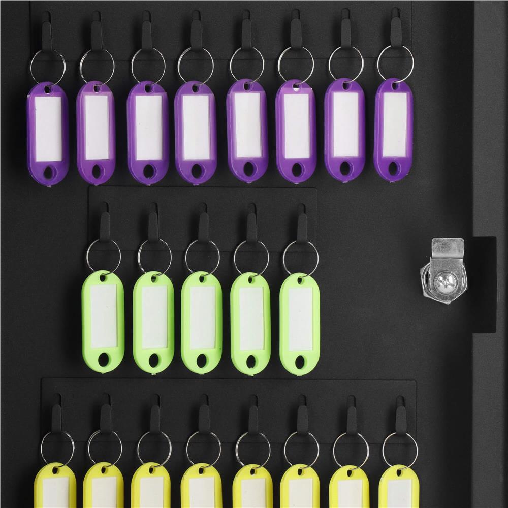 Cutie metalica pentru 48 chei cu inchidere, brelocuri si montaj pe perete