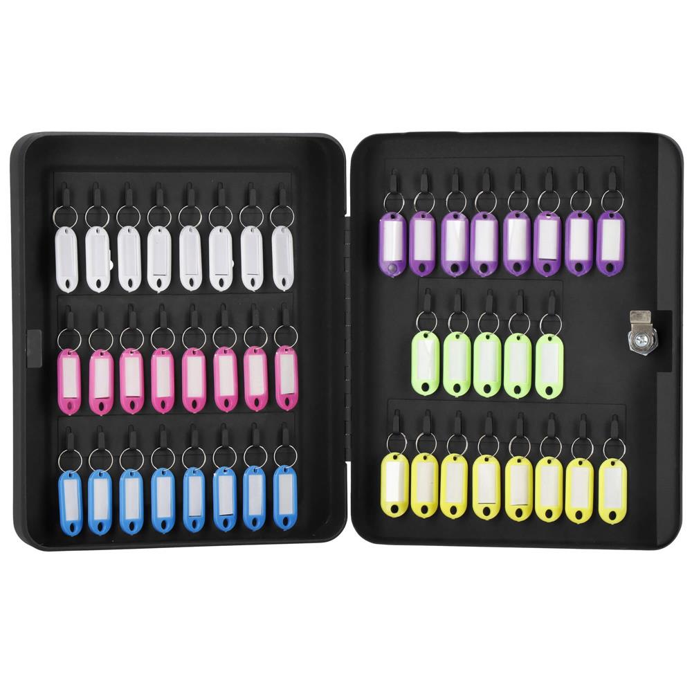 Cutie metalica pentru 48 chei cu inchidere, brelocuri si montaj pe perete