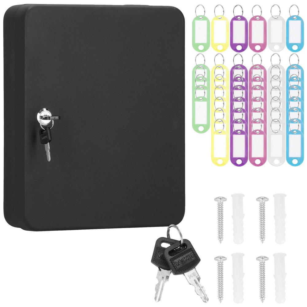 Cutie metalica pentru 48 chei cu inchidere, brelocuri si montaj pe perete