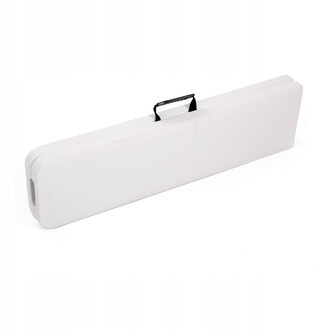 Banca pliabila pentru gradina si catering, HDPE, 180x24,5x42 cm, alba