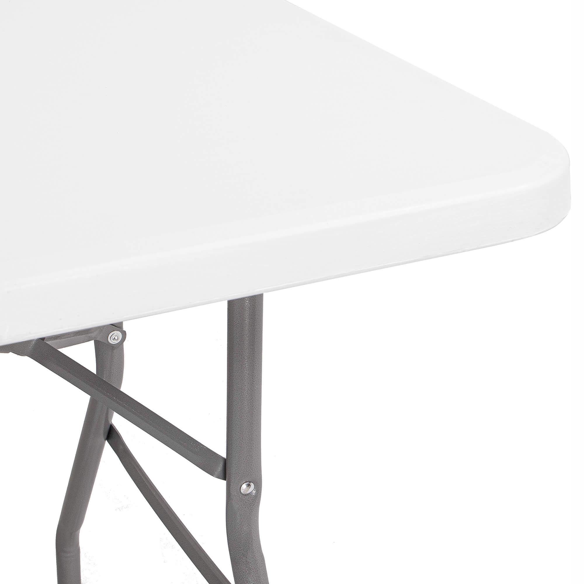 Masa pliabila dreptunghiulara multifunctionala 240x75x74 cm, alba