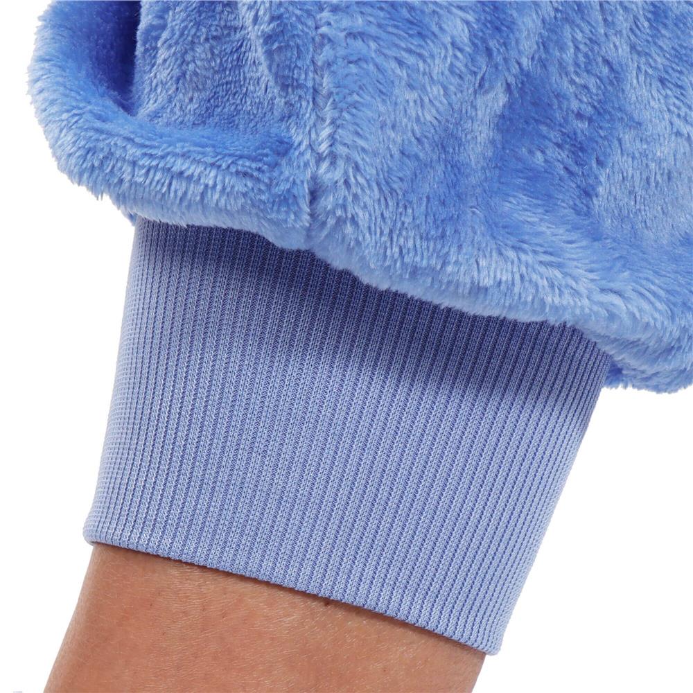 Pijama salopeta pentru copii Stitch, pufoasa cu gluga, 120-130 cm