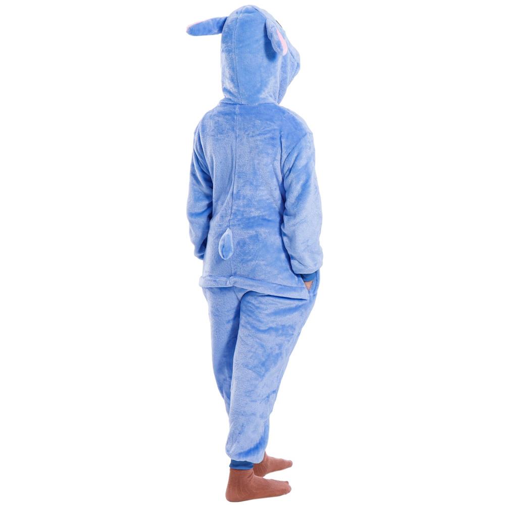 Pijama salopetă pufoasă pentru copii Stitch, 130-140 cm