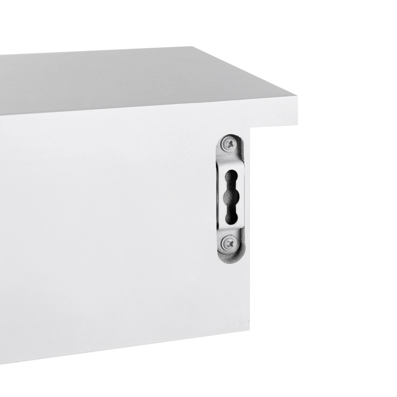 Raft de perete plutitor Songmics cu 2 sertare, MDF, 65 cm, alb