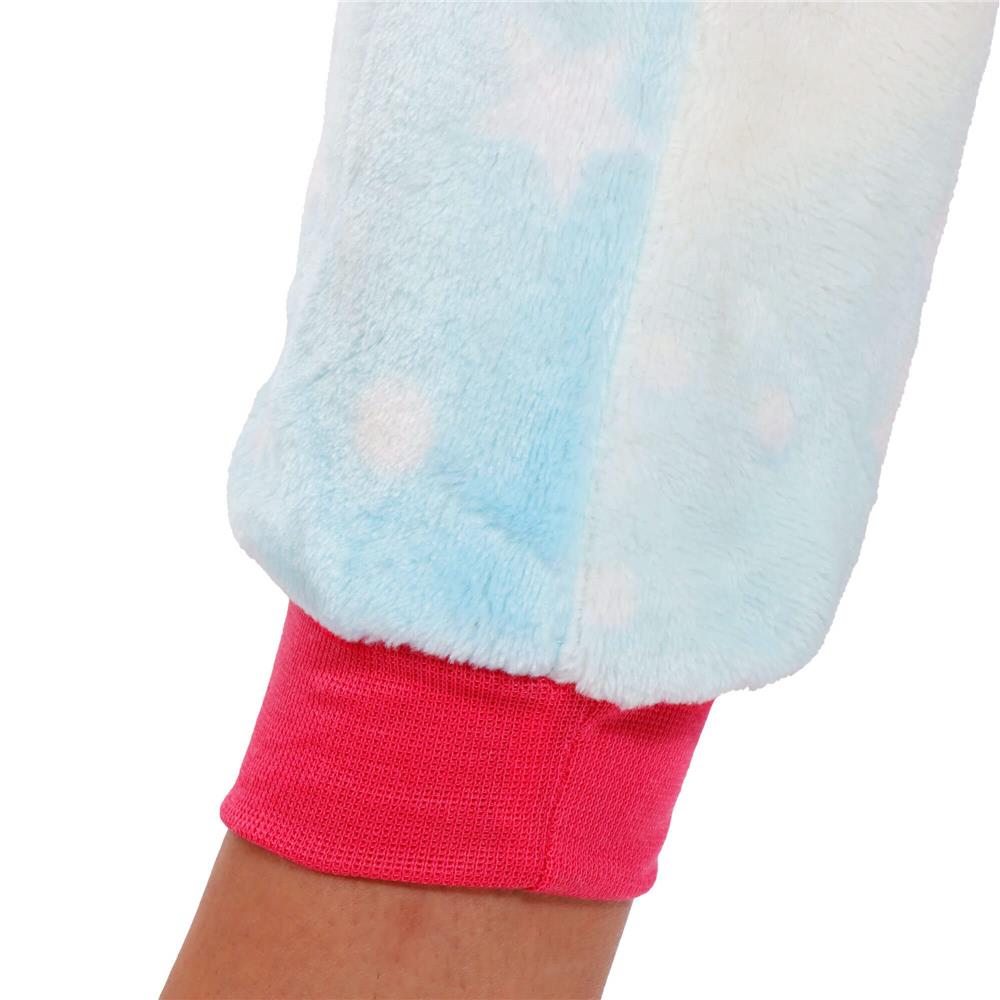 Pijama salopetă damă unicorn pufoasă cu glugă și fermoar, mărimea S