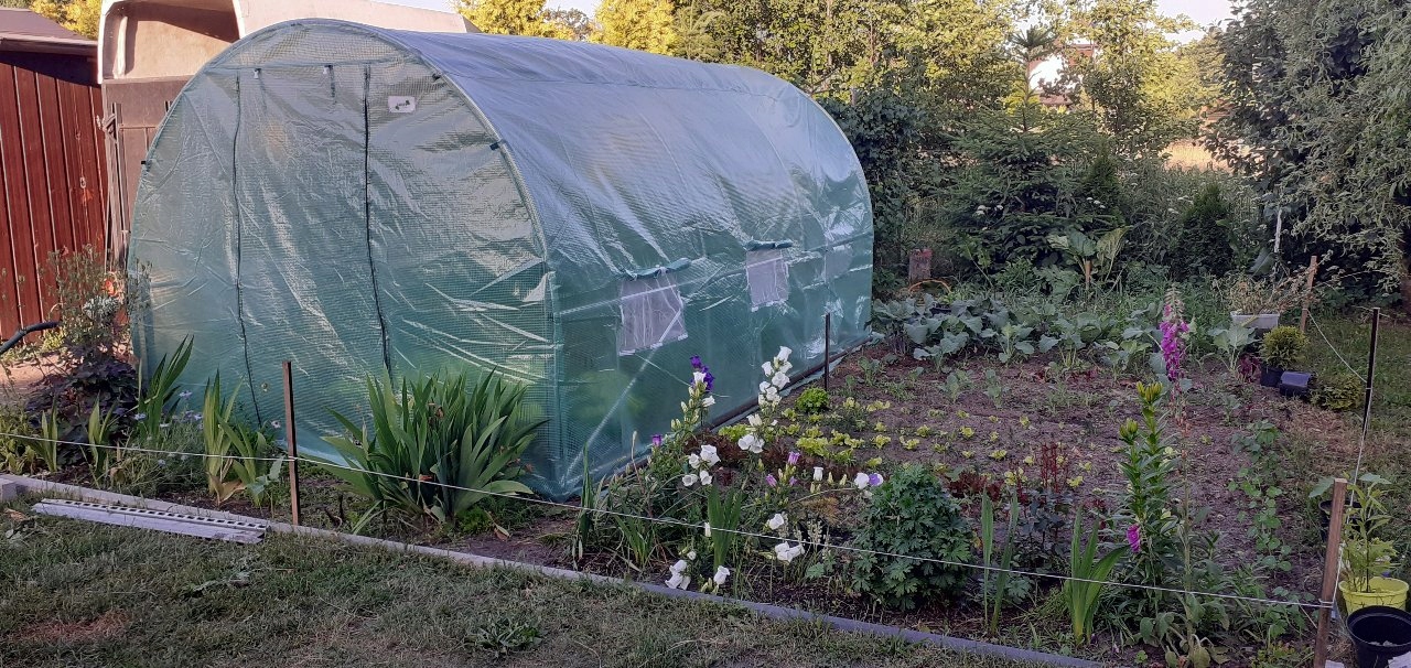 Sera de gradina tip tunel 10 mp, cadru metalic, 250x400 cm, UV4