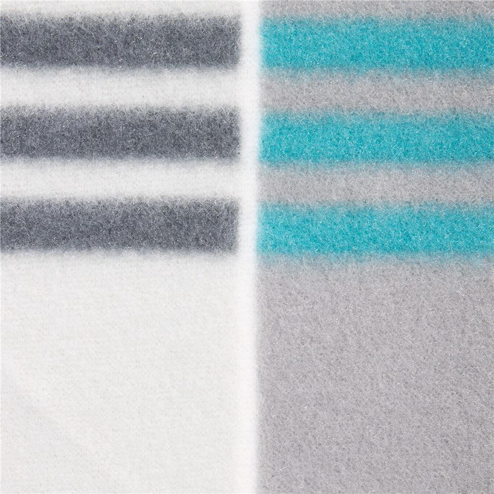 Pătură pentru picnic și plajă cu folie izolatoare și mâner, 200x300 cm, albastru-gri