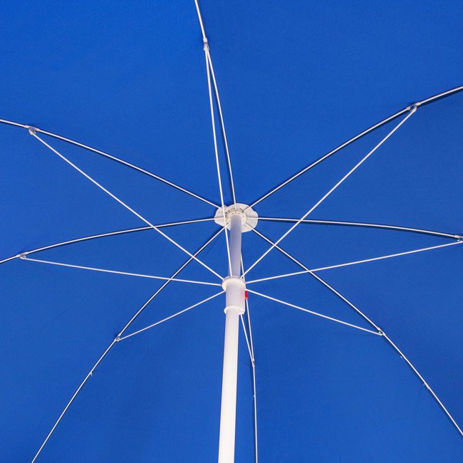 Umbrela de plaja pliabila Sersimo BU003, 240 cm, reglabila, albastra