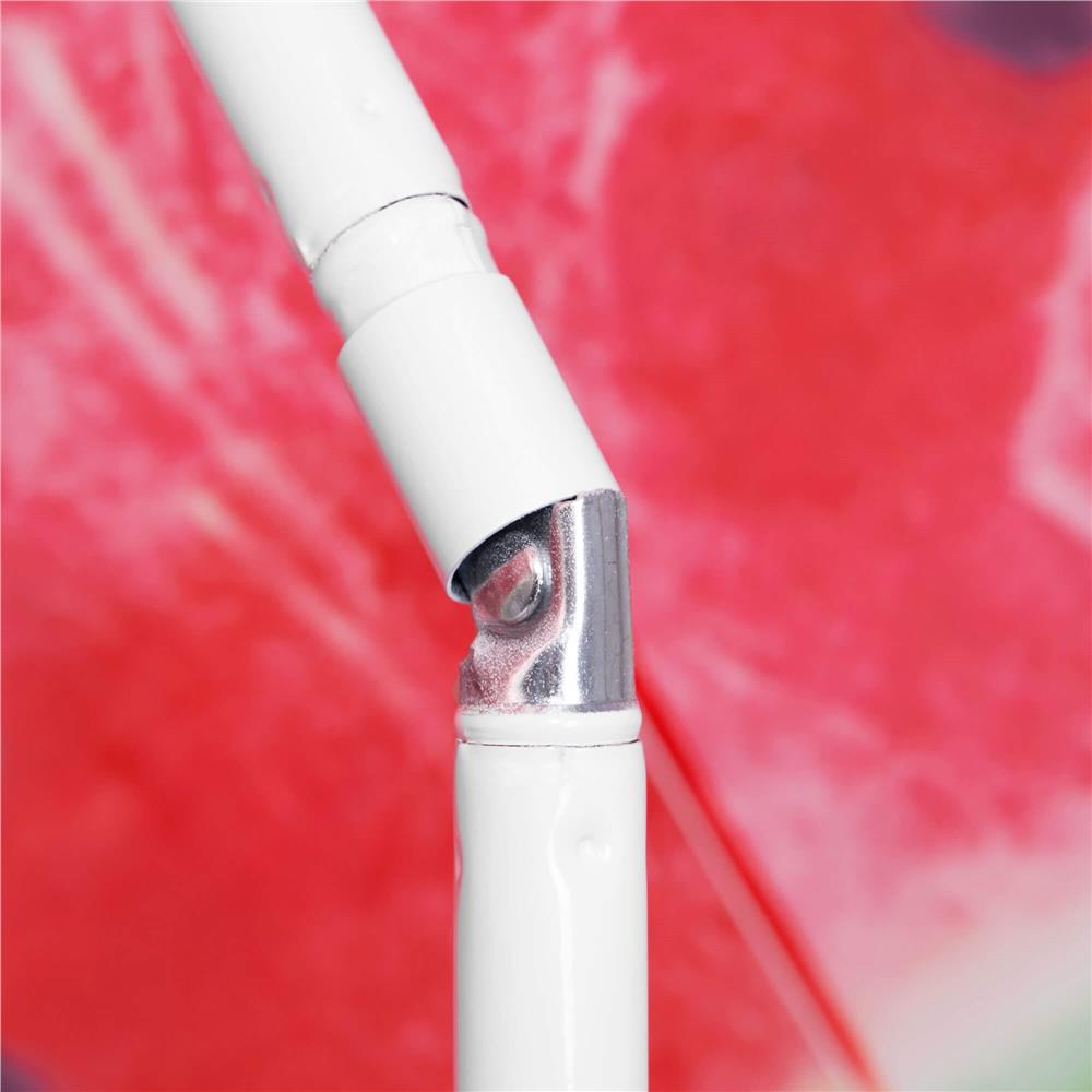 Umbrelă de plajă pliabilă Sersimo BU020, 180 cm, model pepene verde