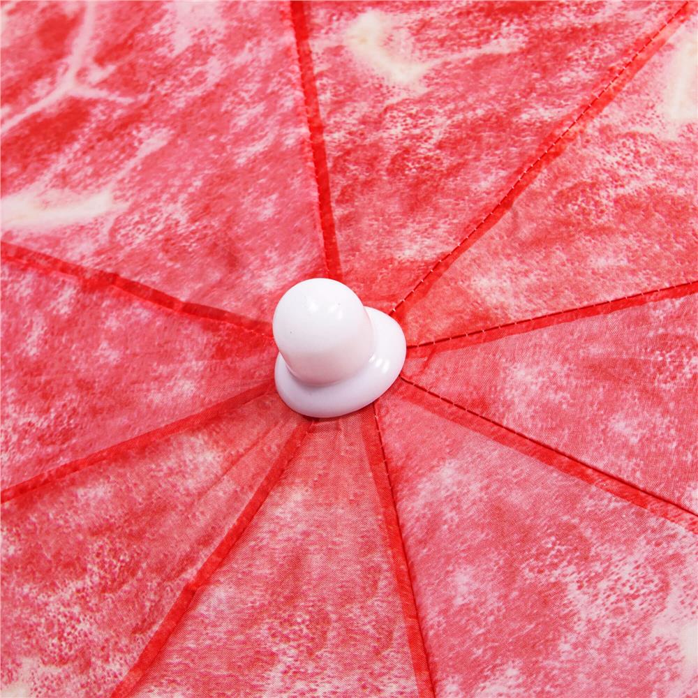 Umbrelă de plajă pliabilă Sersimo BU020, 180 cm, model pepene verde