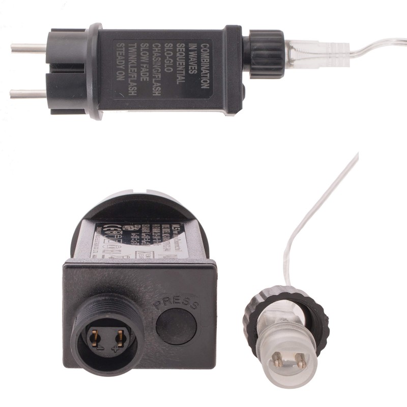 Instalație luminoasă decorativă 300 LED-uri, 30 m, multicolor, interior/exterior