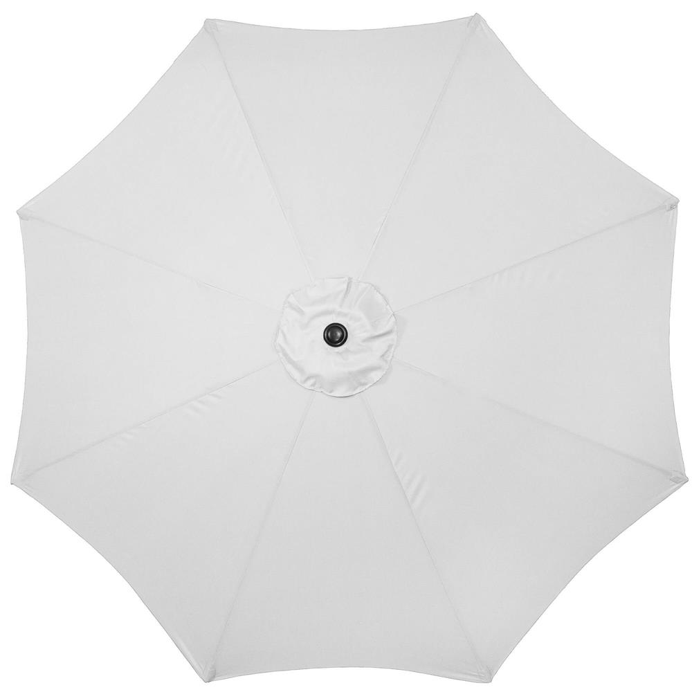 Umbrela terasa gradina, cu manivela si inclinare, diametru 300cm, Gri deschis