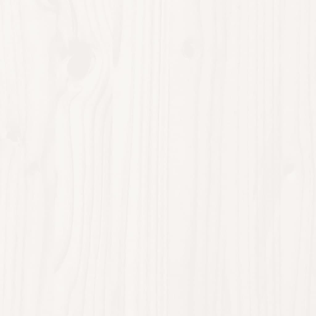 Cadru de pat fără saltea, alb, 150x200 cm, lemn masiv pin GartenMobel Dekor