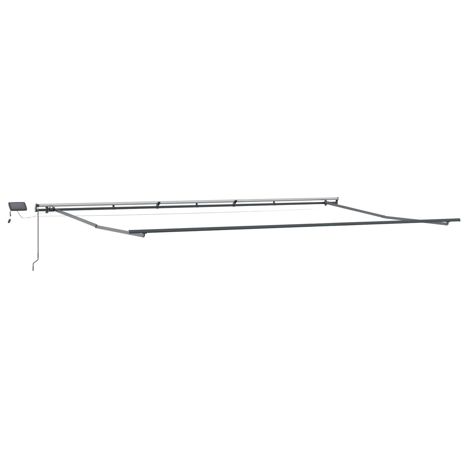 Cortina Retractabilă Manual Gri deschis 600 ×350 cm țesătură GartenMobel Dekor