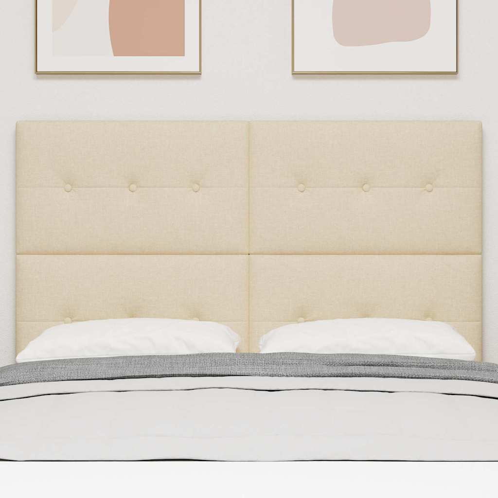 Cap de pat cu înălțime ajustabilă Crem 160 cm țesătură GartenMobel Dekor