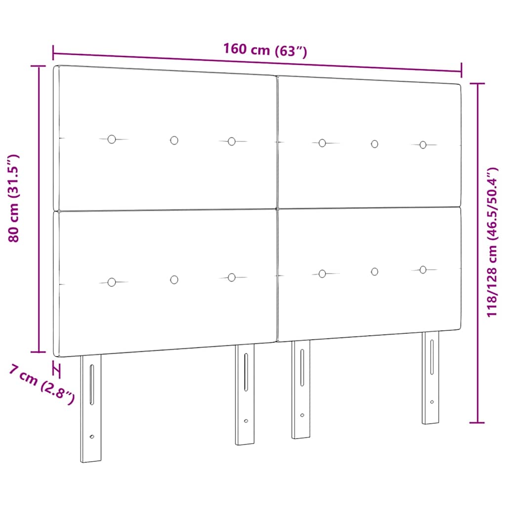 Cap de pat cu înălțime ajustabilă Crem 160 cm țesătură GartenMobel Dekor