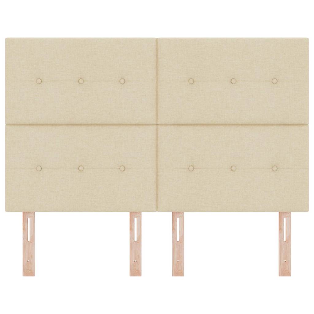 Cap de pat cu înălțime ajustabilă Crem 160 cm țesătură GartenMobel Dekor