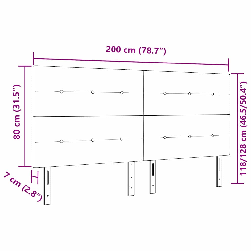 Cap de pat cu înălțime ajustabilă Crem 200 cm țesătură GartenMobel Dekor