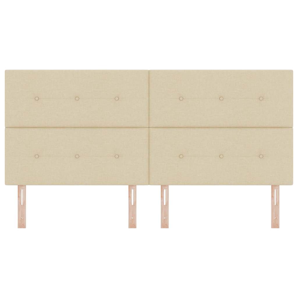 Cap de pat cu înălțime ajustabilă Crem 200 cm țesătură GartenMobel Dekor