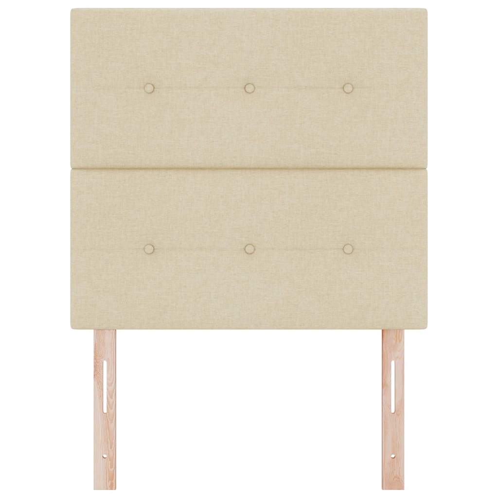 Cap de pat cu înălțime ajustabilă Crem 90 cm țesătură GartenMobel Dekor
