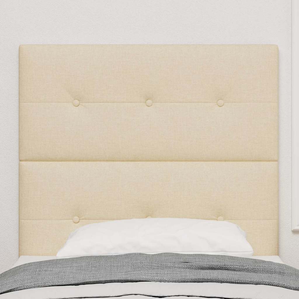 Cap de pat cu înălțime ajustabilă Crem 90 cm țesătură GartenMobel Dekor