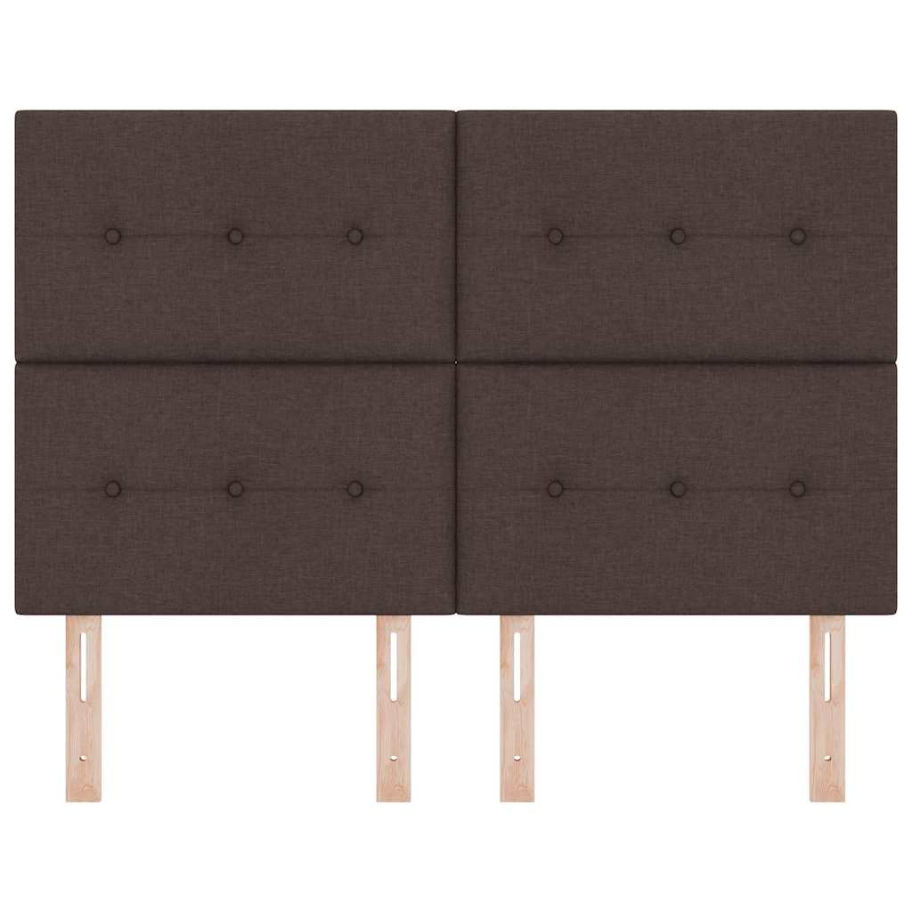 Cap de pat cu înălțime ajustabilă Maro închis 144 cm țesătură GartenMobel Dekor
