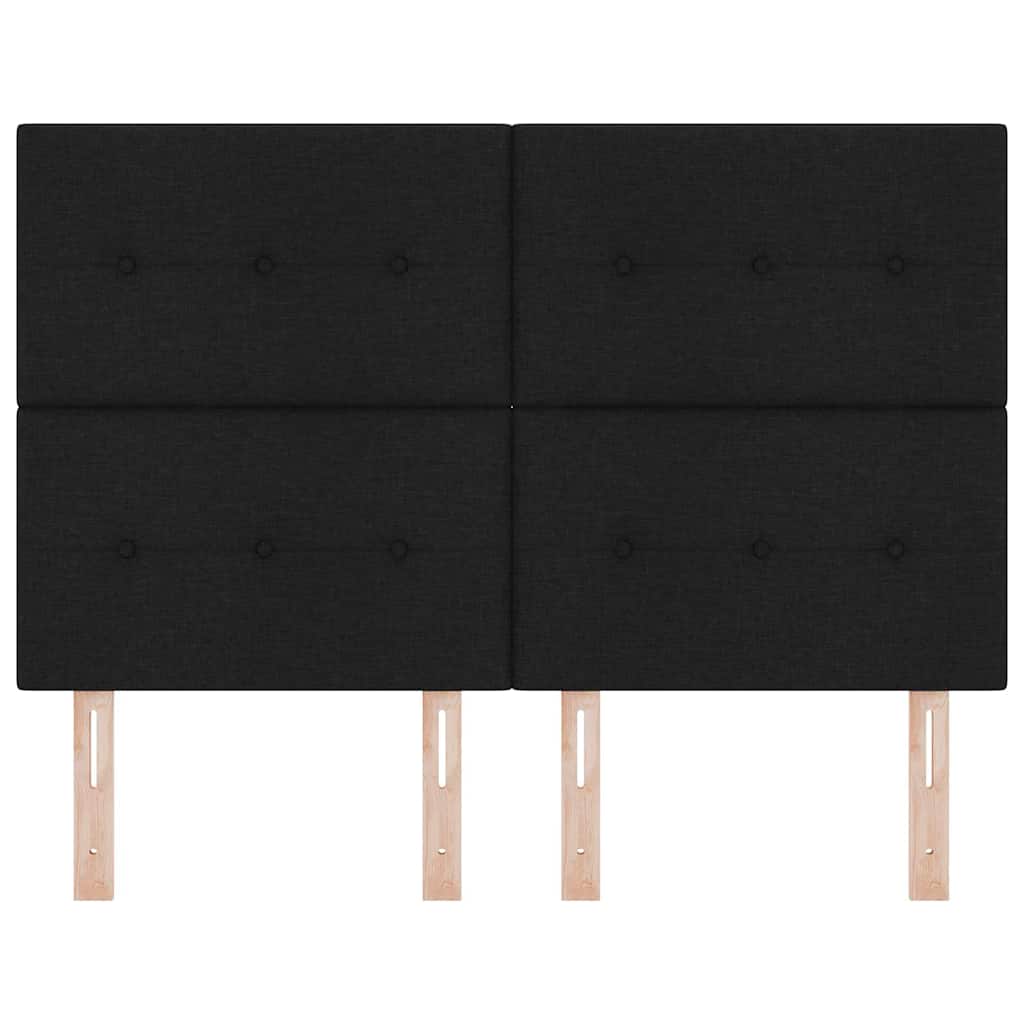 Cap de pat cu înălțime ajustabilă Negru 160 cm țesătură GartenMobel Dekor