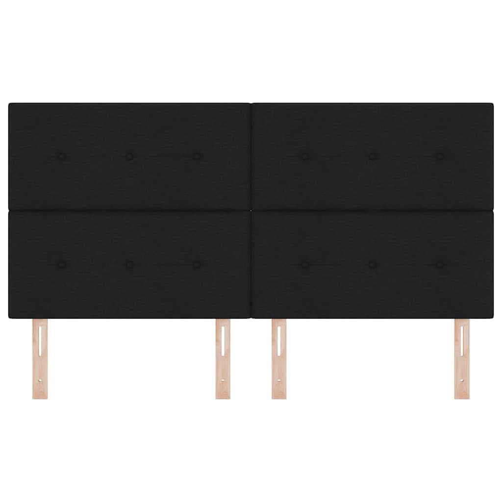 Cap de pat cu înălțime ajustabilă Negru 180 cm țesătură GartenMobel Dekor