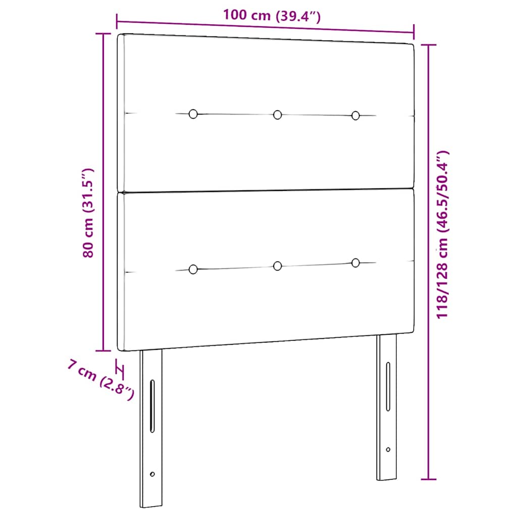 Cap de pat cu înălțime ajustabilă albastru 100 cm țesătură GartenMobel Dekor