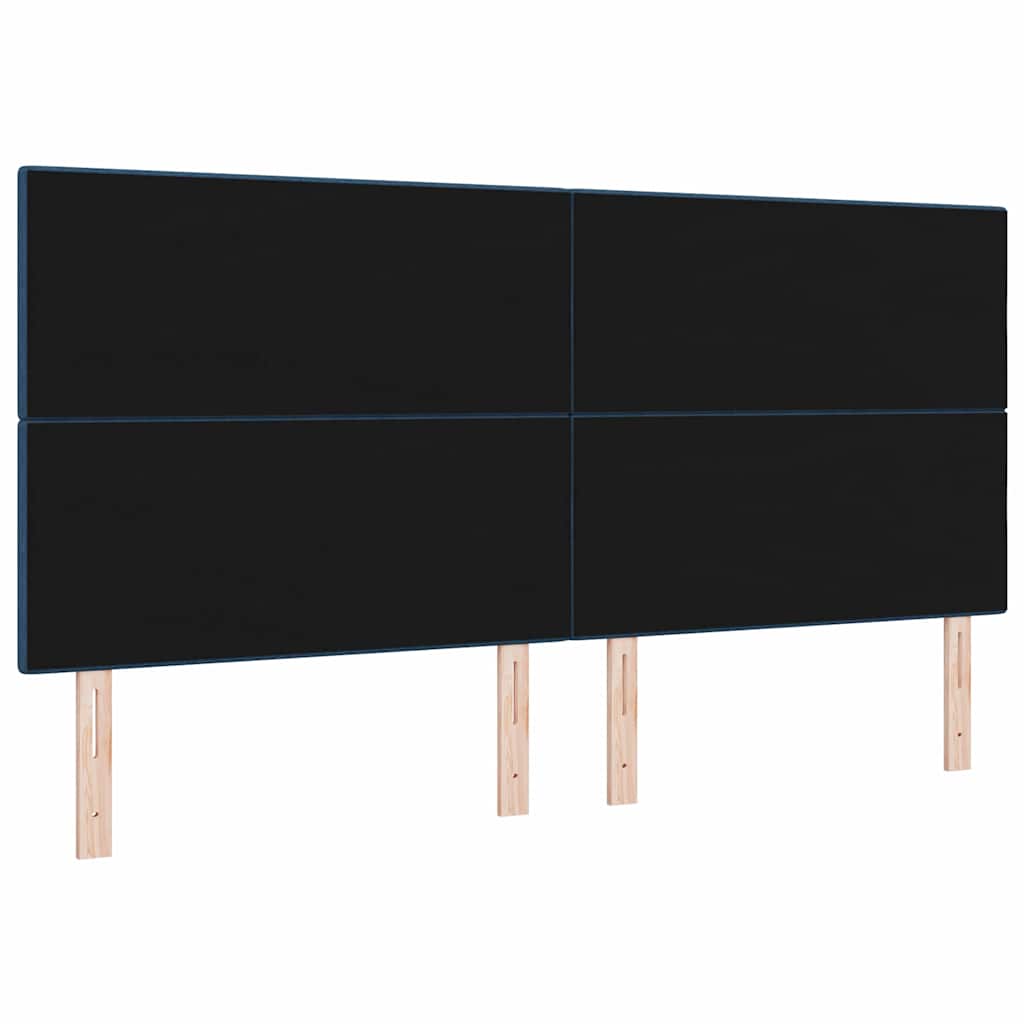 Cap de pat cu înălțime ajustabilă albastru 200 cm țesătură GartenMobel Dekor