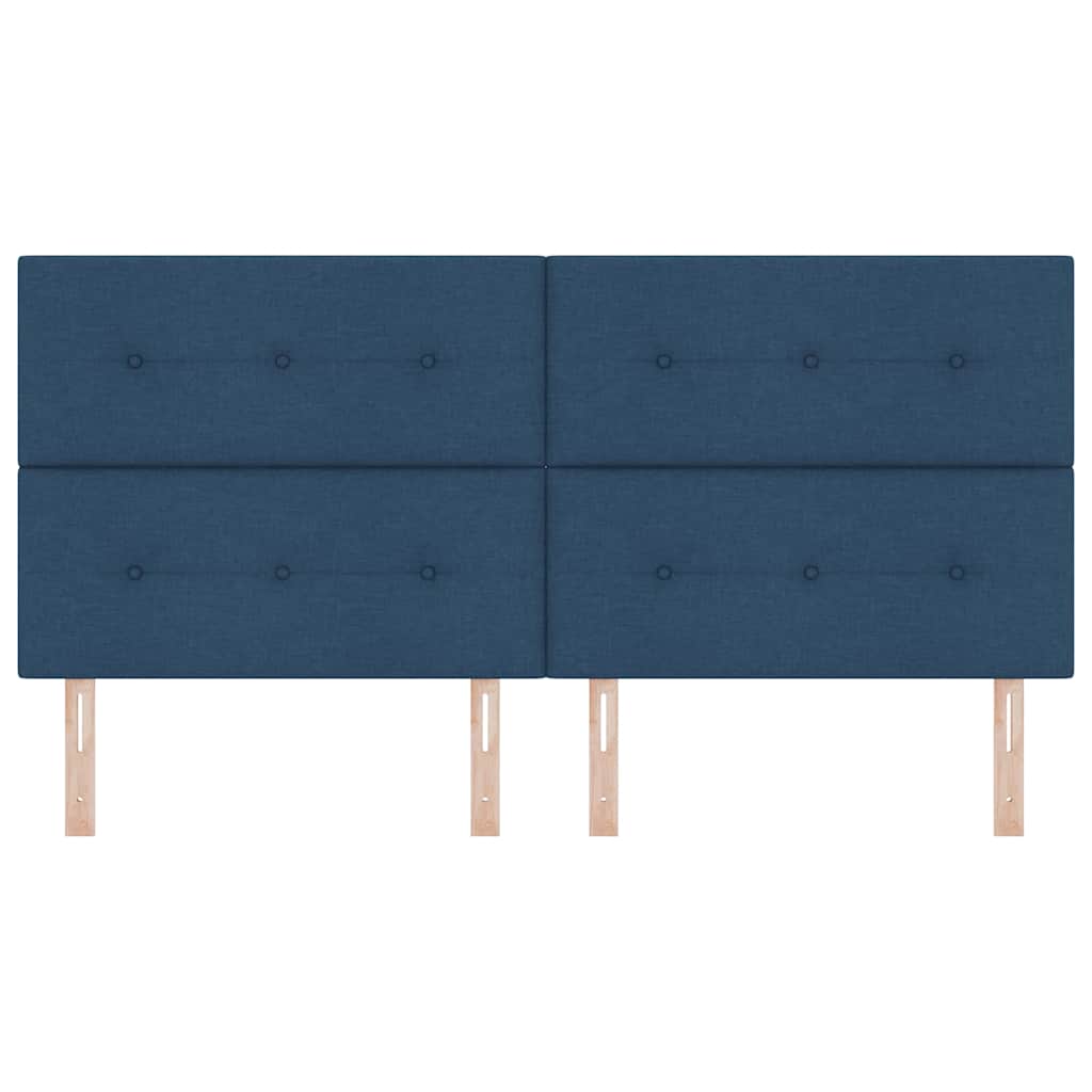 Cap de pat cu înălțime ajustabilă albastru 200 cm țesătură GartenMobel Dekor