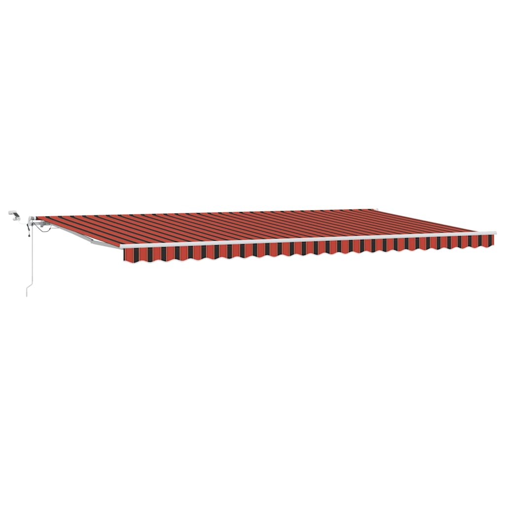 Cortina Retractabilă Portocalie și maro 600 × 350 cm GartenMobel Dekor