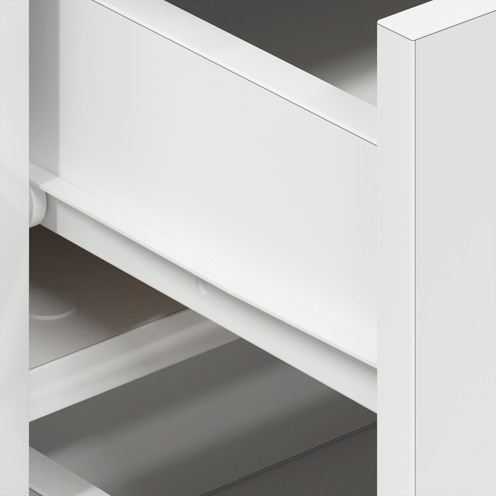 Bufet cu sertar Alb 120 x 36 x 69 cm Lemn compozit GartenMobel Dekor