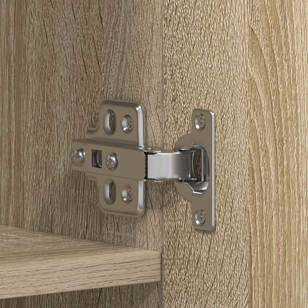 Dulap pentru pantofi Maro 80 x 35.5 x 180 cm Lemn compozit GartenMobel Dekor