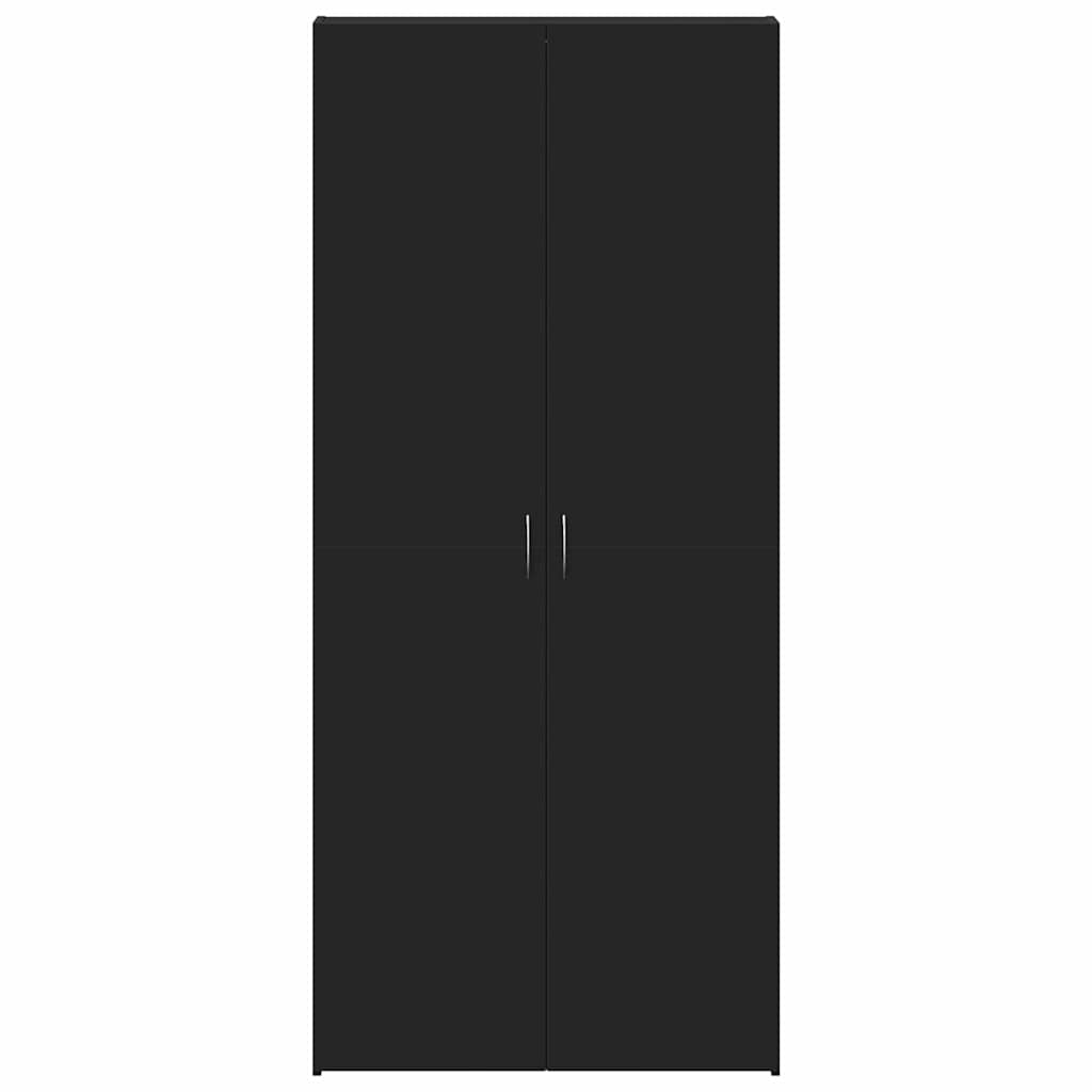 Dulap pentru pantofi Negru 80 x 35.5 x 180 cm Lemn compozit GartenMobel Dekor